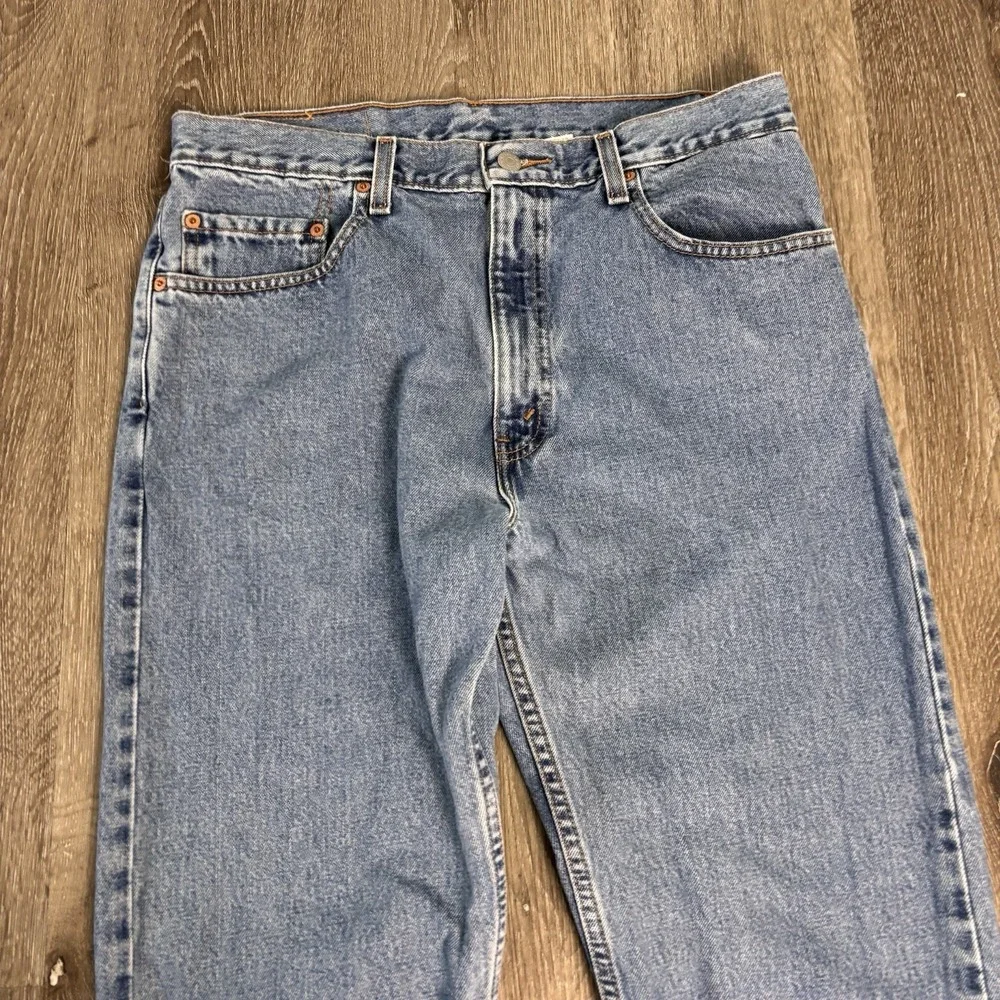 Levis 505 Vintage 2001 Regular Fit Jeans Mens 34x32Blue Denim Y2K Cotton‎